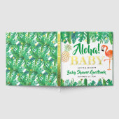 Tropical Summer Beach Luau Boys Babydusche Real Gästebuch (Voll)
