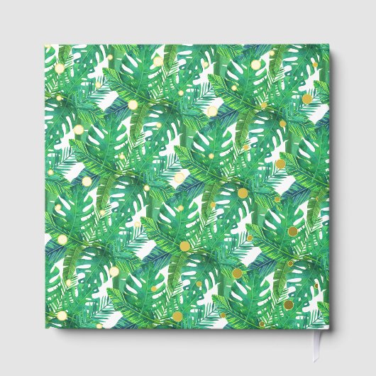 Tropical Summer Beach Luau Boys Babydusche Real Gästebuch (Rückseite)