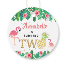 Tropical Summer Beach Luau Girls 2. Geburtstag