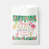 Tropical Summer Beach Luau Girls Babydusche Geschenktütchen (Vorderseite)
