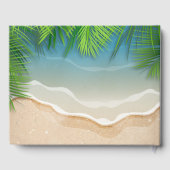 Tropical Summer Beach Party Gästebuch (Rückseite)