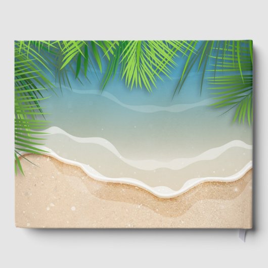 Tropical Summer Beach Party Gästebuch (Rückseite)