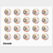 Tropical Summer Beach Party Stickers (Blatt)