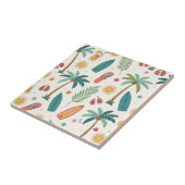 Tropical Summer Beach Pattern (1) Fliese (Seite)