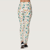 Tropical Summer Beach Pattern (1) Leggings (Rückseite)