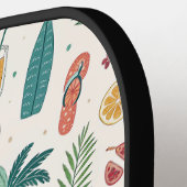 Tropical Summer Beach Pattern (1) Pickleball Schläger (Linke Seite)