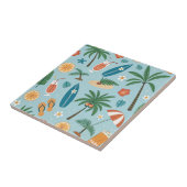 Tropical Summer Beach Pattern (2) Fliese (Seite)