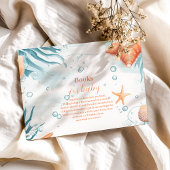 Tropical Summer Beach Starfish Books for Baby Begleitkarte