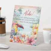 Tropical Summer Beach Table Sign Sockelschild (In SItu)