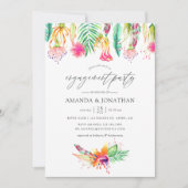 Tropical Summer Beach Wedding Party Einladung (Vorderseite)