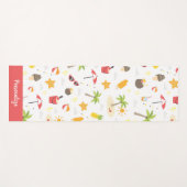 Tropical Summer Beach Zen Yoga Personalisiert Yogamatte (Vorderseite (Horizontal))