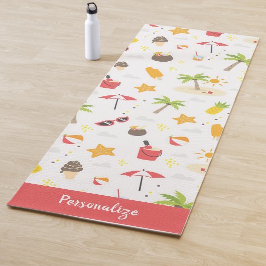 Tropical Summer Beach Zen Yoga Personalisiert Yogamatte (Beispiel)