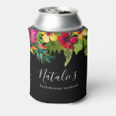 Tropical Summer Boho Junggeselinnen-Abschied Coozi Dosenkühler (Kanne Rückseite)