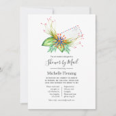 Tropical Summer Bridal oder Baby Showroom per Mail Einladung (Vorderseite)