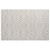 Tropical Summer Brown White Coconut Frucht Muster Stoff (Fat Quarter (45,7 x 55,9 cm))