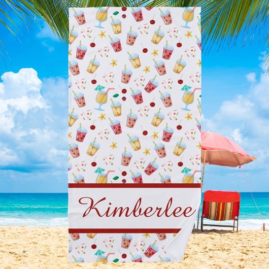 Tropical Summer Colorful Muster Strandtuch
