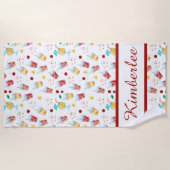 Tropical Summer Colorful Muster Strandtuch (Vorderseite)