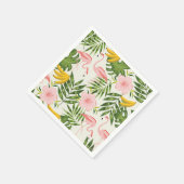 Tropical Summer Flamingo Napkin Serviette (Ecke)