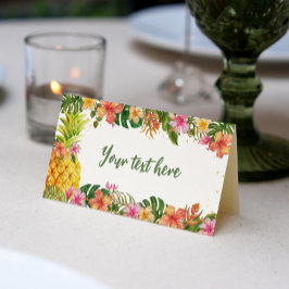 Tropical Summer Floral Birthday Platzkarte