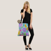 Tropical Summer Floral Pattern - Bright Hibiscus  Tasche (Am Model)