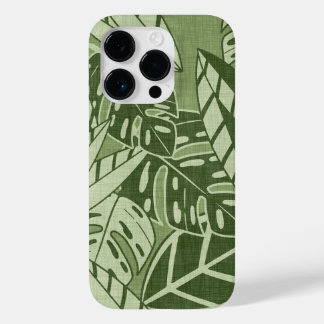 Tropical Summer Foliage Texture - Moss Green Case-Mate iPhone 14 Pro Hülle