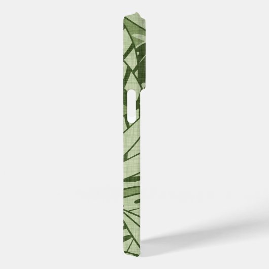 Tropical Summer Foliage Texture - Moss Green Case-Mate iPhone Hülle (Rückseite / Rechts)
