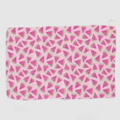 Tropical Summer Fruit Watermelon Muster Golfhandtuch (Horizontal)