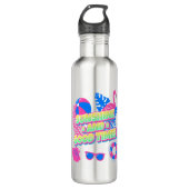 Tropical Summer Fun Vibes Edelstahlflasche (Vorderseite)