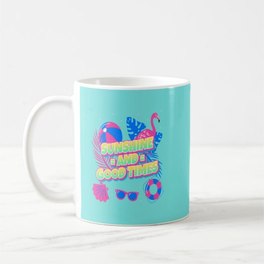 Tropical Summer Fun Vibes Kaffeetasse (Links)