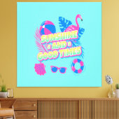 Tropical Summer Fun Vibes Leinwanddruck (Insitu (Wohnzimmer))