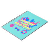 Tropical Summer Fun Vibes Notizblock (Linke Seite)