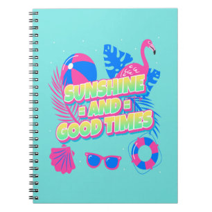 Tropical Summer Fun Vibes Notizblock