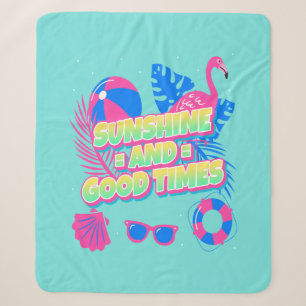 Tropical Summer Fun Vibes Sherpadecke
