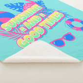 Tropical Summer Fun Vibes Sherpadecke (3/4)