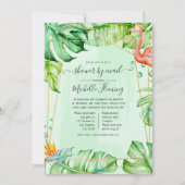 Tropical Summer Geometric Baby Showdusche nach Mai Einladung (Vorderseite)