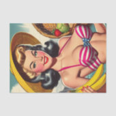 Tropical Summer Girl Seidenpapier (Vorderseite)