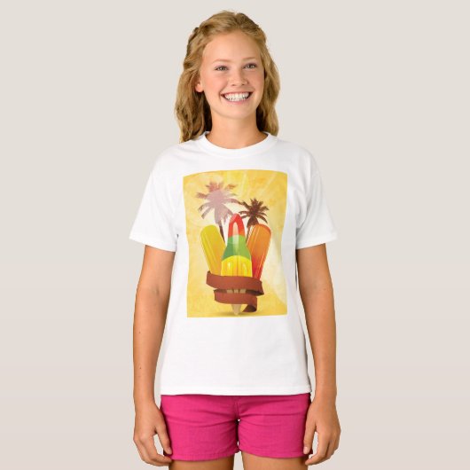 Tropical Summer Girls T - Shirt (Vorne ganz)