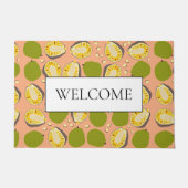 Tropical Summer Jackfruit Pattern - Willkommen Fußmatte (Vorderseite)