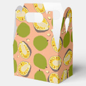 Tropical Summer Jackfruits Pattern - Exotic Frucht Geschenkschachtel (Geöffnet)