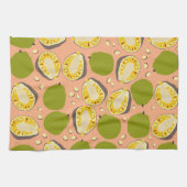 Tropical Summer Jackfruits Pattern - Exotic Frucht Geschirrtuch (Horizontal)