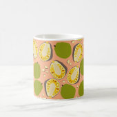 Tropical Summer Jackfruits Pattern - Exotic Frucht Kaffeetasse (Mittel)
