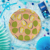 Tropical Summer Jackfruits Pattern - Exotic Frucht Pappteller (Party)