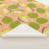 Tropical Summer Jackfruits Pattern - Exotic Frucht Sherpadecke (3/4)