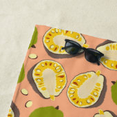 Tropical Summer Jackfruits Pattern - Exotic Frucht Strandtuch (Beispiel)