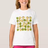 Tropical Summer Jackfruits Pattern - Exotic Frucht T-Shirt (Vorderseite)