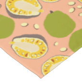 Tropical Summer Jackfruits Pattern - Exotic Frucht Tischdecke (Schrägansicht)