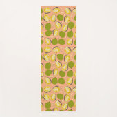 Tropical Summer Jackfruits Pattern - Exotic Frucht Yogamatte (Vorderseite)