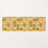 Tropical Summer Jackfruits Pattern - Exotic Frucht Yogamatte (Vorderseite (Horizontal))