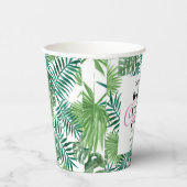 Tropical Summer Leaf Bachelorette Crew Party Pappbecher (Rechts)