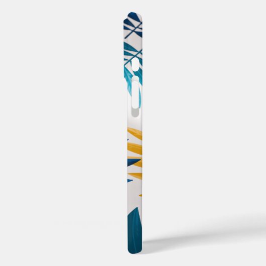 Tropical Summer Leaves Bright Phone Case (Rückseite / Links)